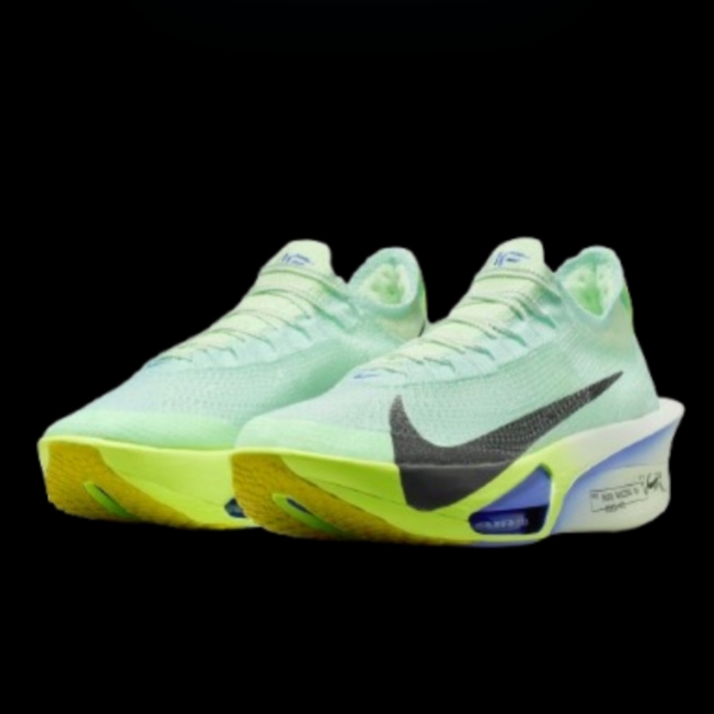 Nike Air Zoom Alphafly Next% 3 Mens Size 9 Barely Green Volt Tint